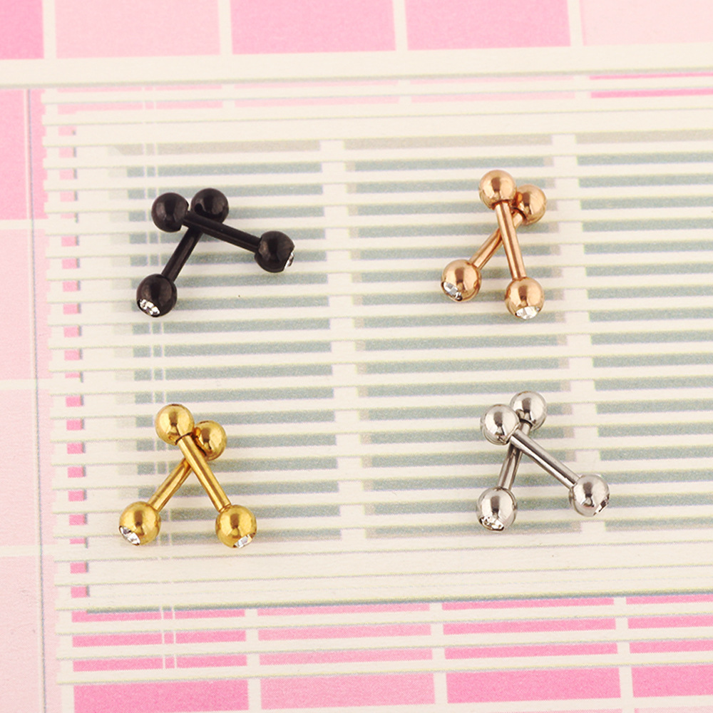 Stainless Steel Cherry Shape Cylindrical Ear Plug Earring for Ear Piercing Jewelry Wholesale - Image 2