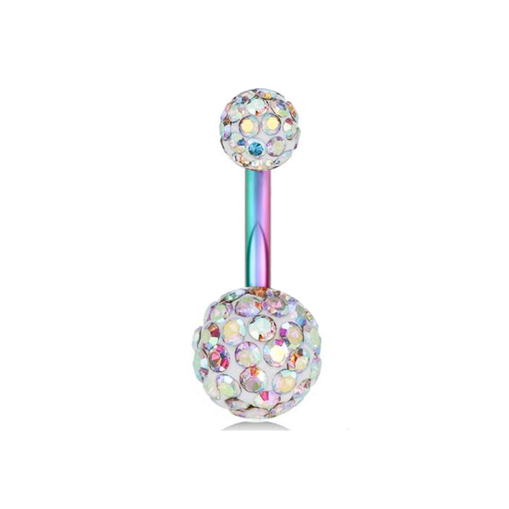 Hot Selling Diamond Ball Belly Button Ring Umbilical Piercing Jewelry 316L Surgical Steel Fashion Body Jewelry - Image 5