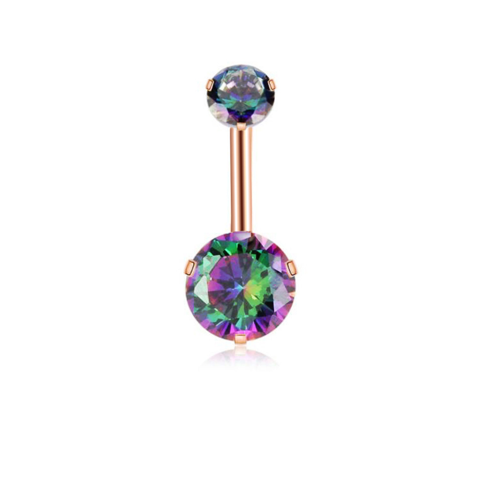 Hot Selling Diamond Ball Belly Button Ring Umbilical Piercing Jewelry 316L Surgical Steel Fashion Body Jewelry - Image 2