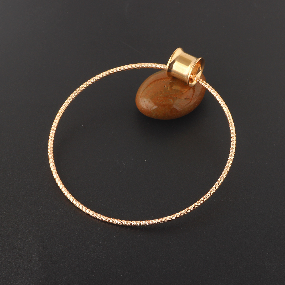 Rose Gold 20mm Stainless Steel Ear Expansion Twist Earring - Single Ear Plug for Auricle Piercing - Image 3