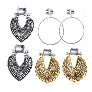 Amber Geometric Ear Tunnel Ear Gauges Expander Kit 20mm