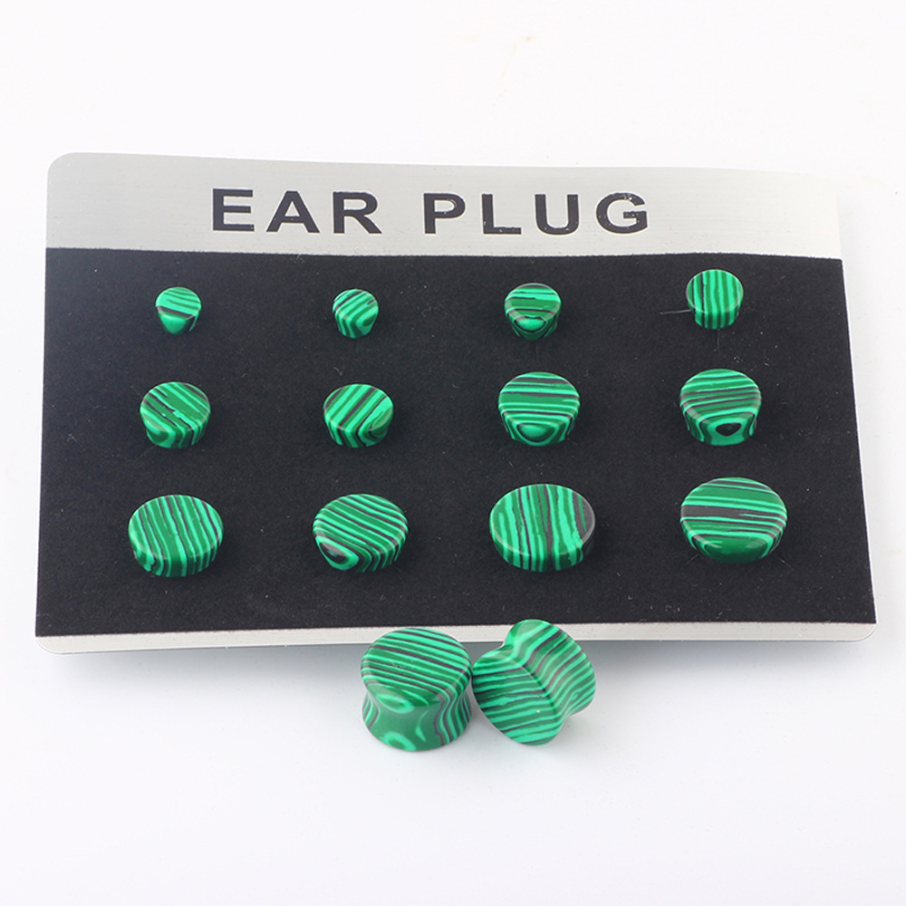 Amazon Hot Stone Auricle Ear Enlargement Piercing Jewelry Set Earrings Outlet - Image 2