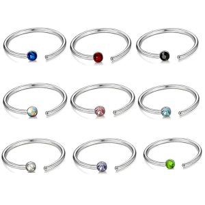 Hot Sale Stainless Steel C-Shaped Nose Ring Fake Nose Stud Ear Bone Hoop Jewelry