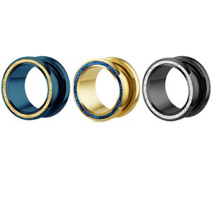 Stainless Steel Sand Pressure Ear Expander Ear Pulley Jewelry Gold 16mm Body Piercing Jewelry