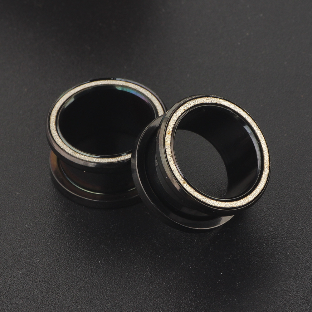 Stainless Steel Sand Pressure Ear Expander Ear Pulley Jewelry Gold 16mm Body Piercing Jewelry - Image 5