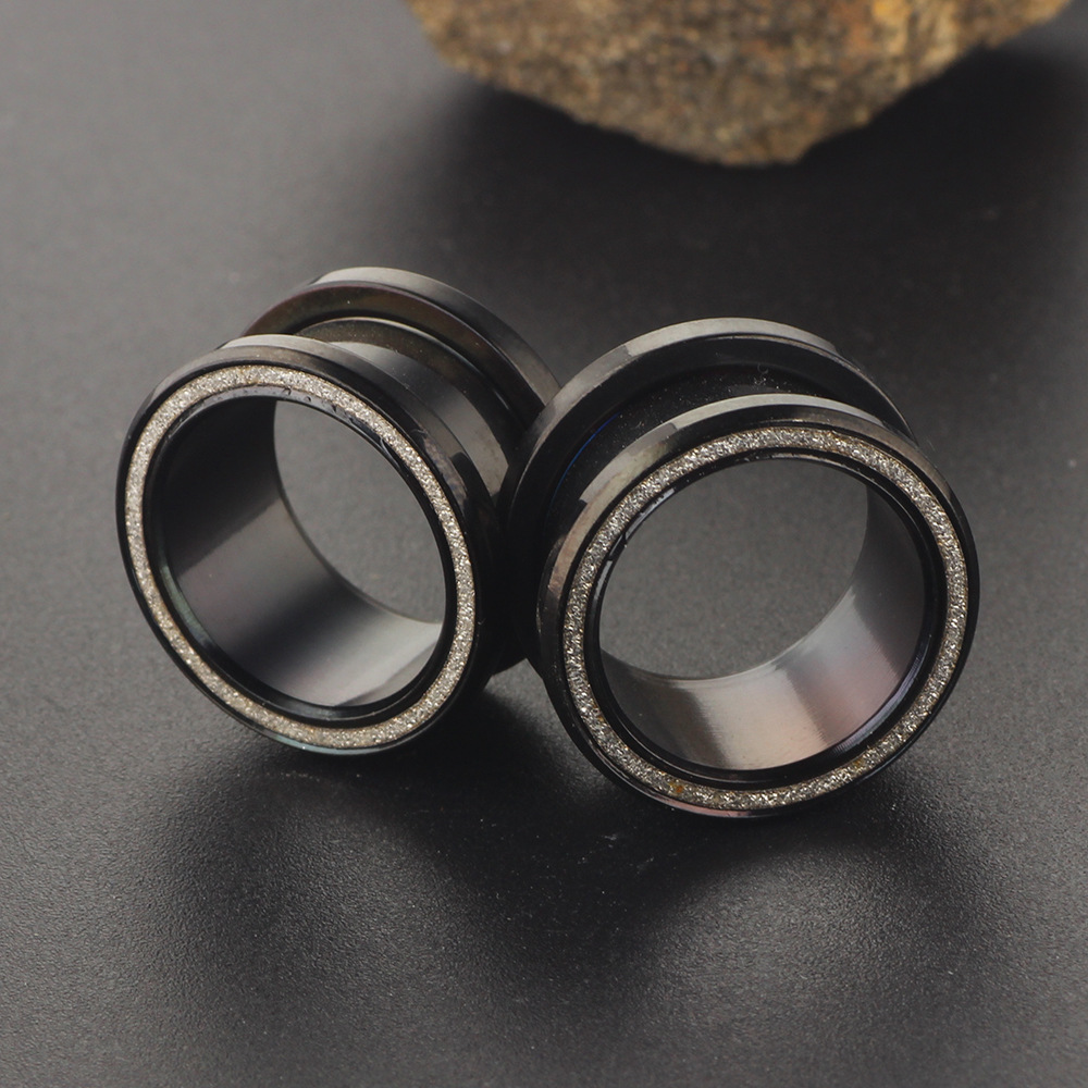 Stainless Steel Sand Pressure Ear Expander Ear Pulley Jewelry Gold 16mm Body Piercing Jewelry - Image 4