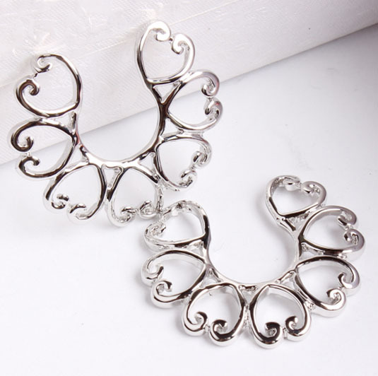 Korean Style Heart Shaped Belly Button Ring Copper Glossy Dangle Belly Piercing Jewelry Wholesale - Image 2