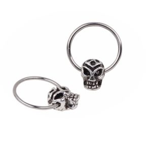 Ebay 2016 Best Selling Ghost Nose Ring, High Grade Stainless Steel Fake Nose Stud, Geometric Silver Nose Piercing Jewelry for Women