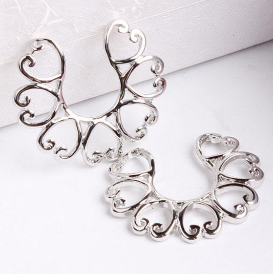 Korean Style Heart Shaped Belly Button Ring Copper Glossy Dangle Belly Piercing Jewelry Wholesale - Image 3