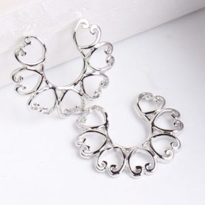 Korean Style Heart Shaped Belly Button Ring Copper Glossy Dangle Belly Piercing Jewelry Wholesale