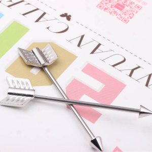 Industrial Ear Studs Cartilage Piercing Jewelry Stainless Steel Ear Expander BODY JEWELRY