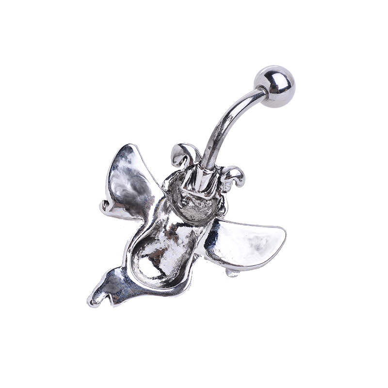 2016 Popular Pig Wings Navel Ring Belly Button Jewelry Alloy Dangle Belly Dance - Image 3