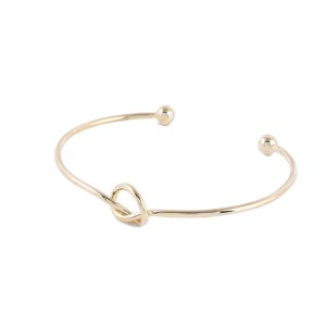 Korean Style Fashion Knot Bracelet Open Bangle Silver Alloy Personalized Jewelry Wholesale