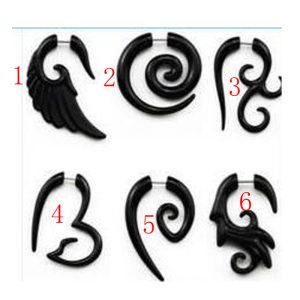 European American Style Acrylic Black Ear Plug Ear Piercing Jewelry - Geometric Ear Expander
