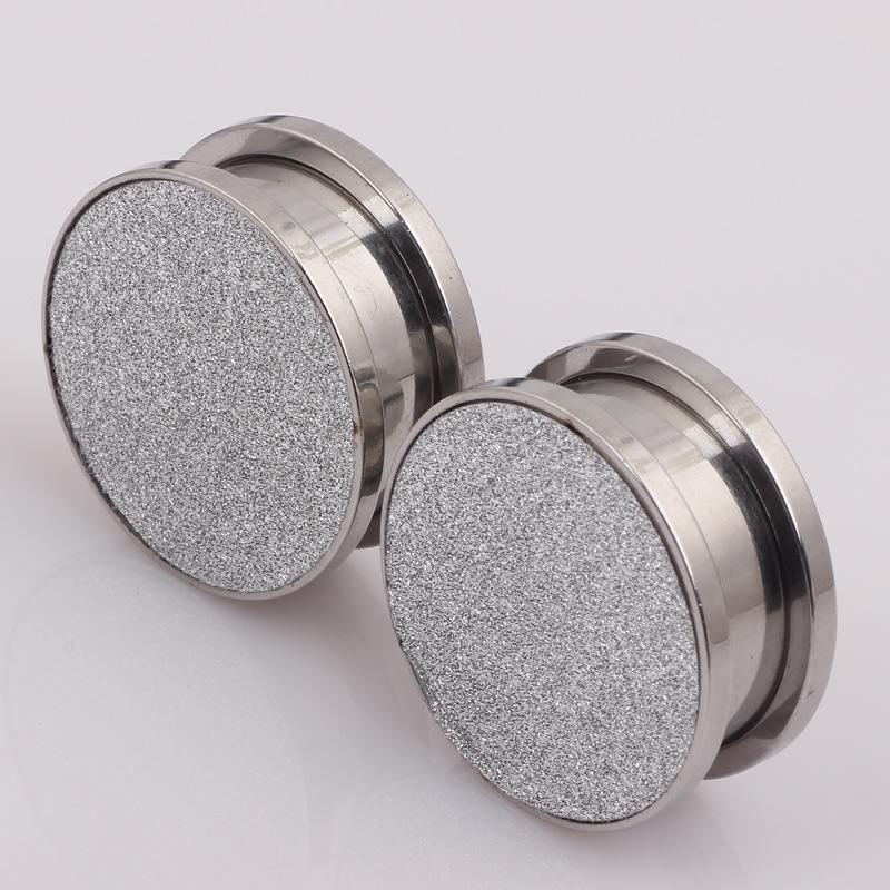 Gold Matte Geometric Stainless Steel Ear Gauges - 20mm Auricle Flesh Tunnel Plug Body Piercing Jewelry - Image 4