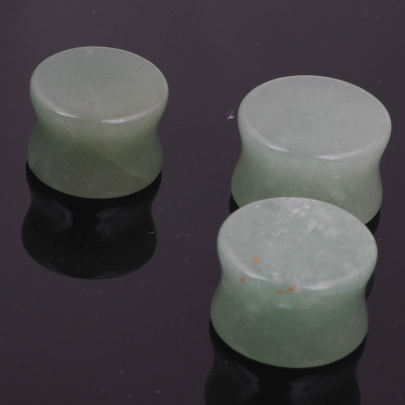 Dongpo Jade Genuine Jade Earrings Stud Ear Expander Bone Stick Ear Plug 16mm Geometric Shape Light Luxury Fashion Hoop Earrings for Women - Image 3