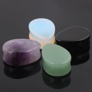 Hot New Stone Water Drop Ear Extension 6-16mm Auricle Piercing Jewelry for Men Women