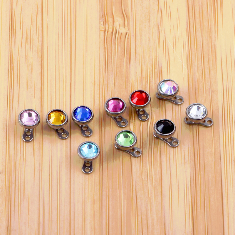 European American Best Selling G23 Pure Titanium Dermal Anchor Implant Nail Body Piercing Jewelry - Image 3