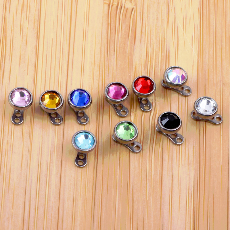 European American Best Selling G23 Pure Titanium Dermal Anchor Implant Nail Body Piercing Jewelry - Image 2