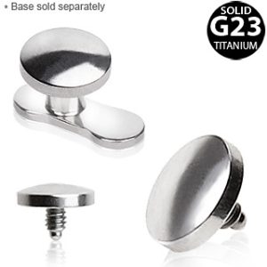 G23 Titanium Bone Nail Dermal Anchor - 3mm Geometric Stud for Ear Cartilage Piercing