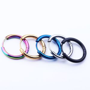 Trendy Men's Women's Titanium Steel Ear Clip Geometric Earrings Couple's Fashion Ear Buckle Stock