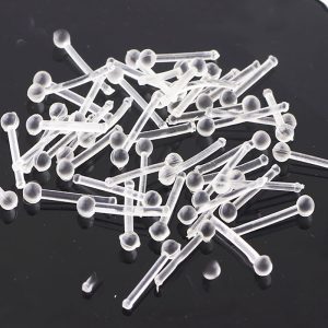 Acrylic Nose Nail Nose Ring Piercing Jewelry Stainless Steel Geometric Style