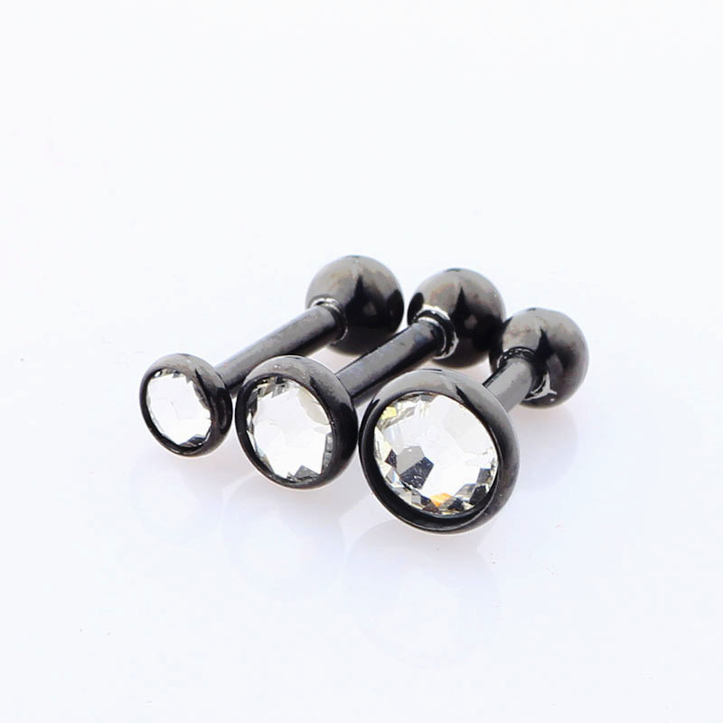 Hot Selling Flat Back Ear Nails for Ear Piercing with Ball Ends 3/4/5mm Set Stainless Steel Geometric Style - Image 2
