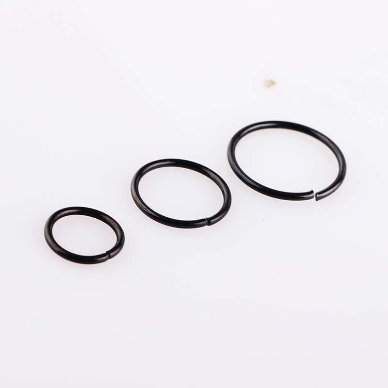 7 Color Nose Ring Round Piercing Jewelry - 36 Pcs Stainless Steel Set Wholesale - Image 4