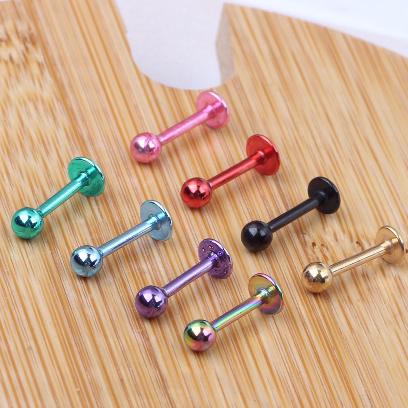 Mixed Color Lip Nails Piercing Jewelry 8 Pcs Pack Stainless Steel Lip Studs Ear Bone Nails - Image 4