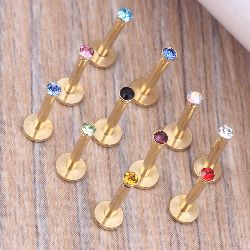 10 Pack Stainless Steel Lip Piercing Jewelry Set - Lip Labret Studs Lip Nails Decoration for Body Piercing - Image 4