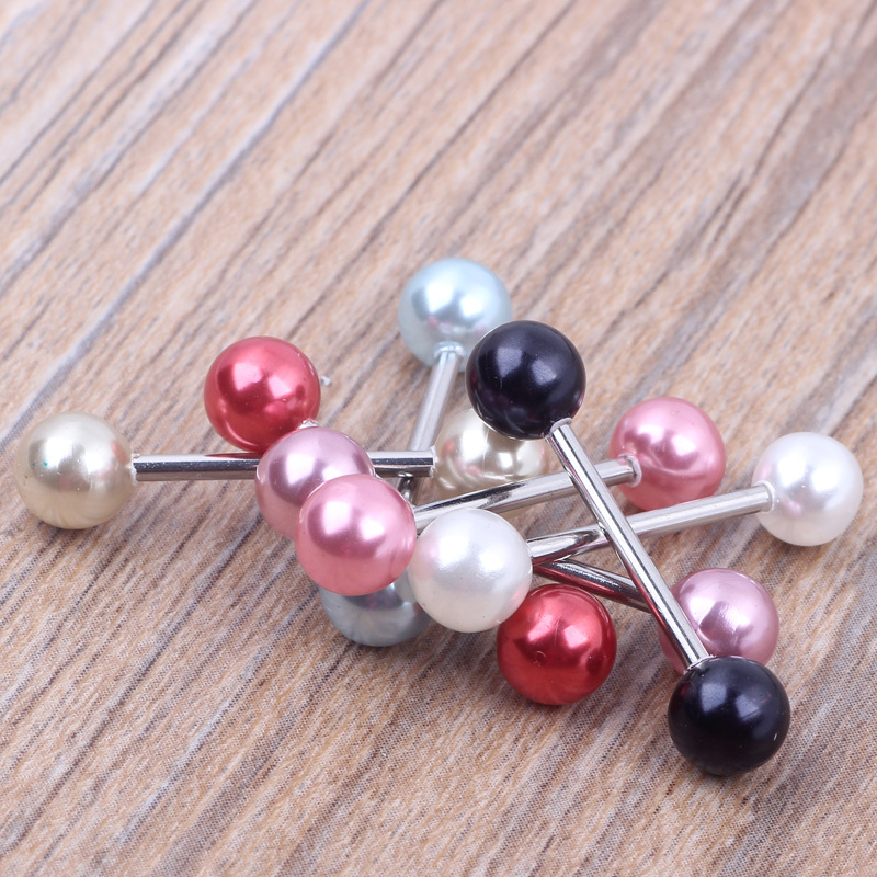 7 Pcs Mixed Color Diamond Nipple Ring Tongue Nail Ear Studs Piercing Jewelry Set, Stainless Steel - Image 4