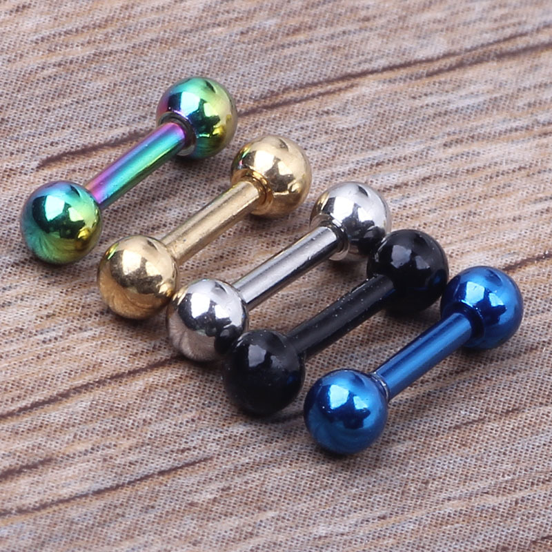 10Pcs Stainless Steel Ear Studs Piercing Jewelry Geometric Bone Stud Earrings - Image 4