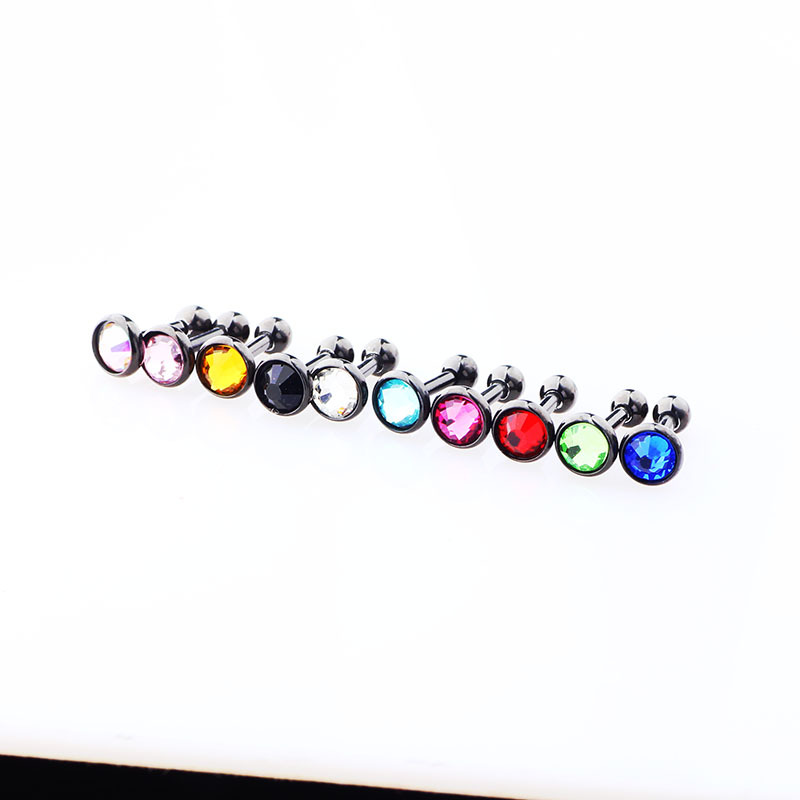Steel Ball Stainless Steel Straight Dumbbell Ear Bone Nail Human Body Piercing Jewelry 10/Bag - Image 5
