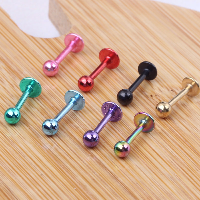 Mixed Color Lip Nails Piercing Jewelry 8 Pcs Pack Stainless Steel Lip Studs Ear Bone Nails - Image 5