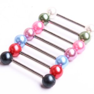 7 Pcs Mixed Color Diamond Nipple Ring Tongue Nail Ear Studs Piercing Jewelry Set, Stainless Steel