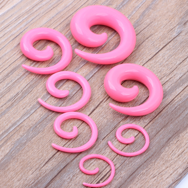 16 Pack Black Stainless Steel Cowl Shape Ear Expander Ear Piercing Jewelry Set - Image 2