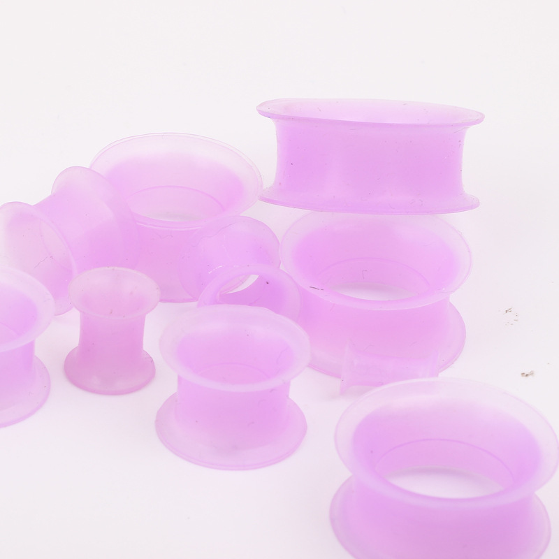 European American Style Silicone Double Horn Ear Expander 4-25mm Ear Tunnels Piercing Jewelry Wholesale - Image 3
