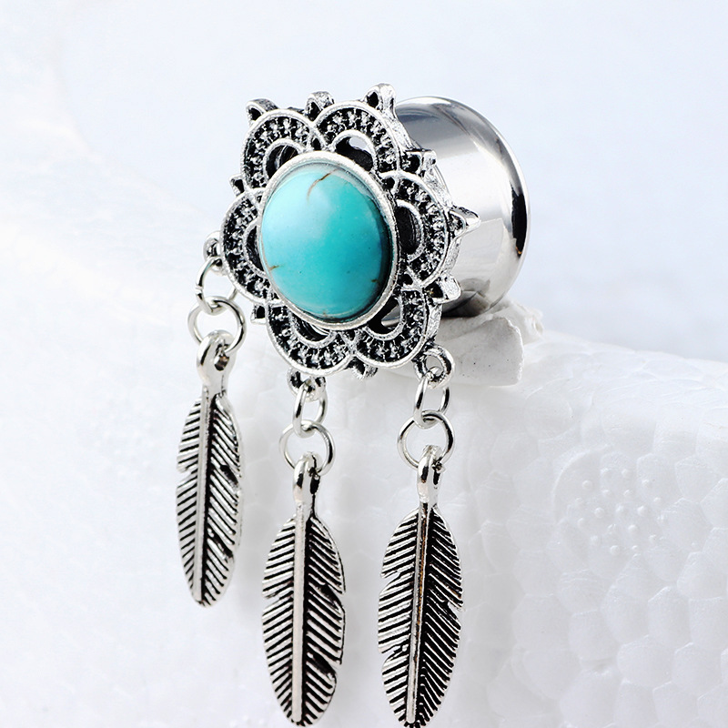 Hot New Pendant Auricle Stainless Steel Peace Tree Ear Expansion Body Piercing Jewelry - Image 4