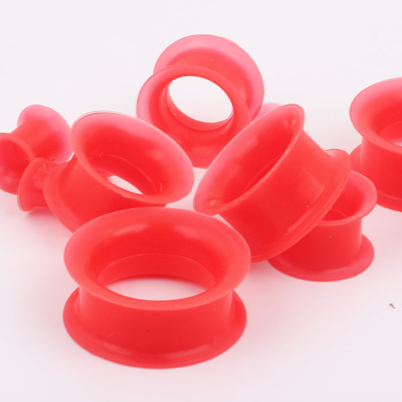 European American Style Silicone Double Horn Ear Expander 4-25mm Ear Tunnels Piercing Jewelry Wholesale - Image 2