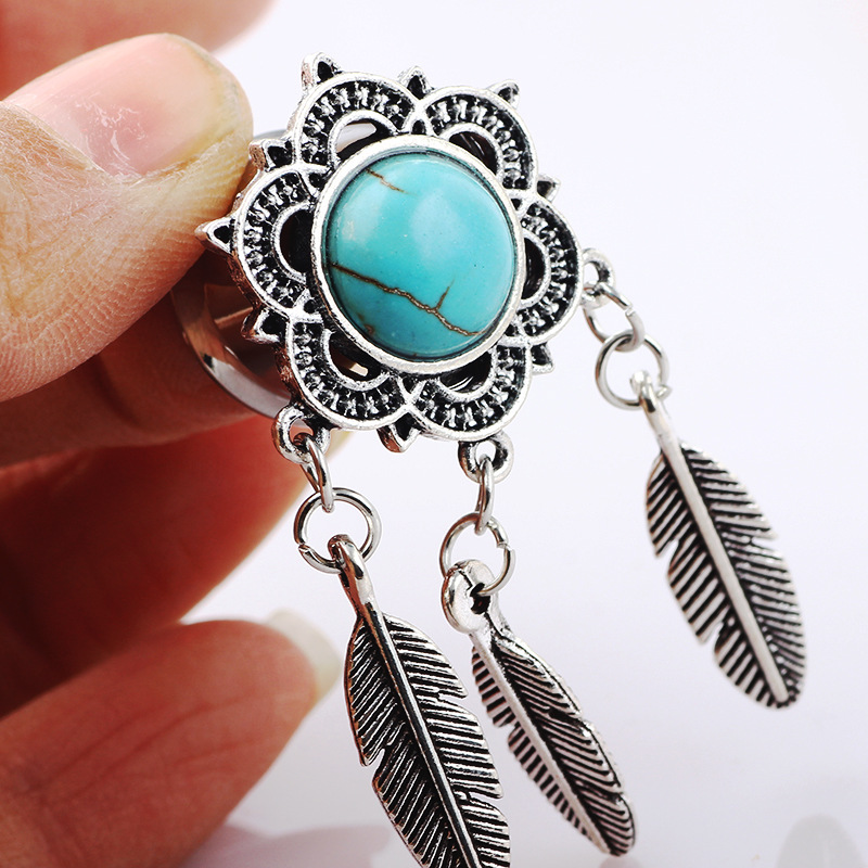 Hot New Pendant Auricle Stainless Steel Peace Tree Ear Expansion Body Piercing Jewelry - Image 3