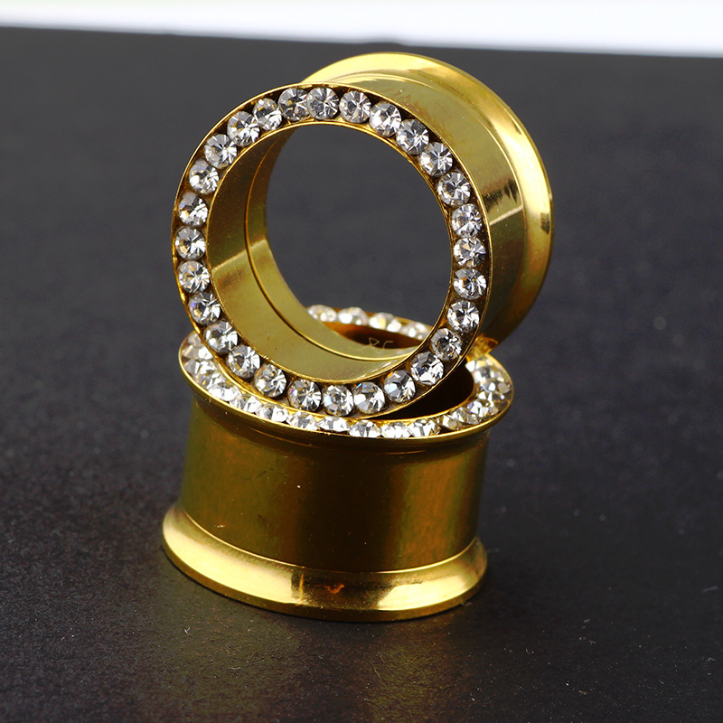 16mm Stainless Steel Internally Threaded Auricle Ear Plug Double Eight Ear Stretcher Body Jewelry - Image 5