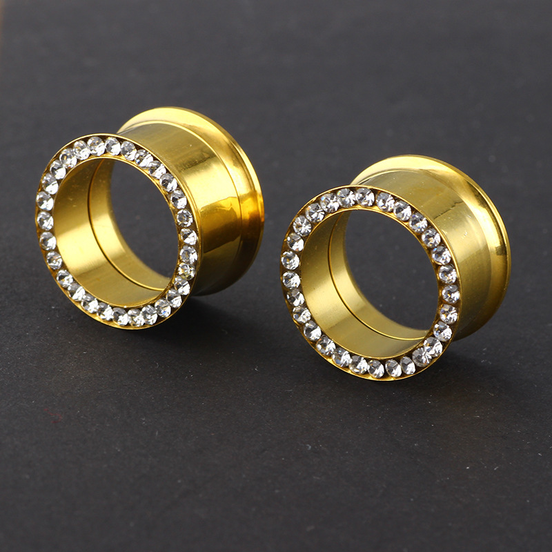 16mm Stainless Steel Internally Threaded Auricle Ear Plug Double Eight Ear Stretcher Body Jewelry - Image 4