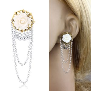 Leaf Design 16mm Stainless Steel Ear Expansion Plug Hand Ear Body Piercing Jewelry Wholesale
