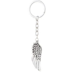 Alloy Love Wings Angel Keychain - Metal Key Ring Chain Craft Pendant