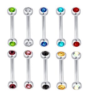 Deep Blue Rococo Style Stainless Steel Earring Studs for Ear Piercing Jewelry - Water Flow Design