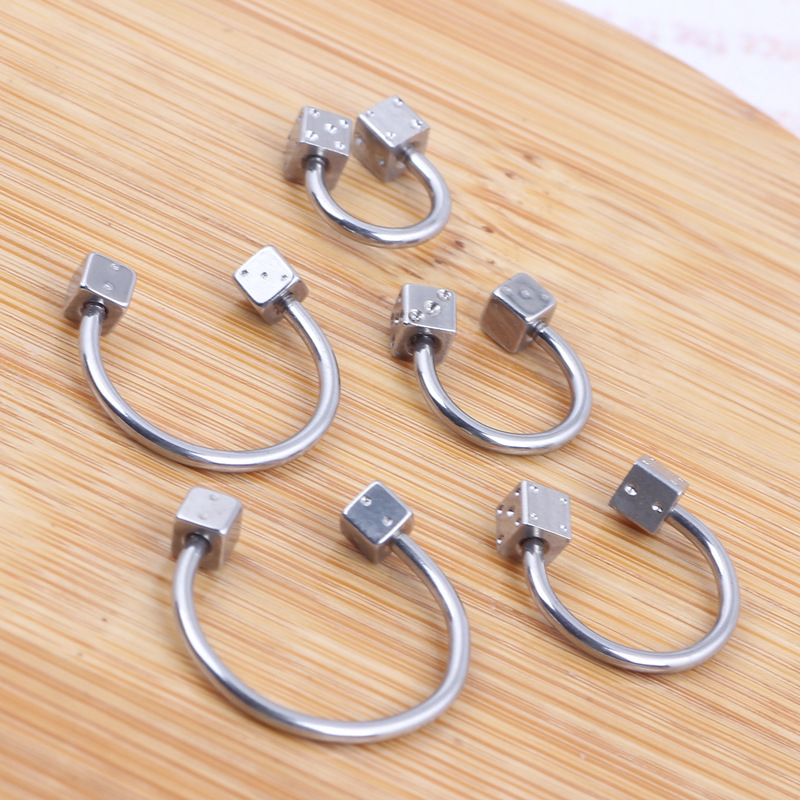 Geometric Stainless Steel C-Rod Nose Ring Ear Cartilage Stud Lip Eyebrow Piercing Jewelry - Image 5