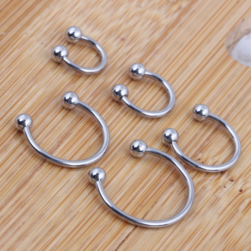 Fashionable Titanium Steel Non-Hole Fake Lip Ring Nightclub Lip Clip Lip Nail U-Shaped Body Piercing Nose Nail Nose Clip Fake Nose Ring - Image 4