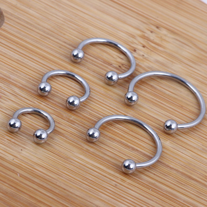 Fashionable Titanium Steel Non-Hole Fake Lip Ring Nightclub Lip Clip Lip Nail U-Shaped Body Piercing Nose Nail Nose Clip Fake Nose Ring - Image 3