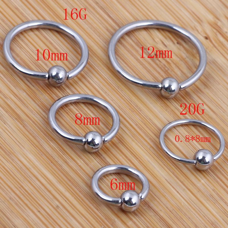 Fashion Titanium Steel Nose Ring C-Shaped Nose Nail Piercing Jewelry - Image 5