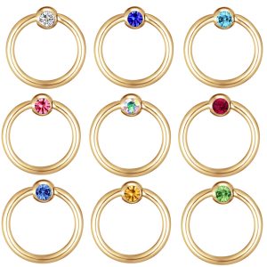 10 Pcs Mixed Color Horseshoe Septum Nose Ring Nose Stud Piercing Jewelry Earrings Set - Stainless Steel